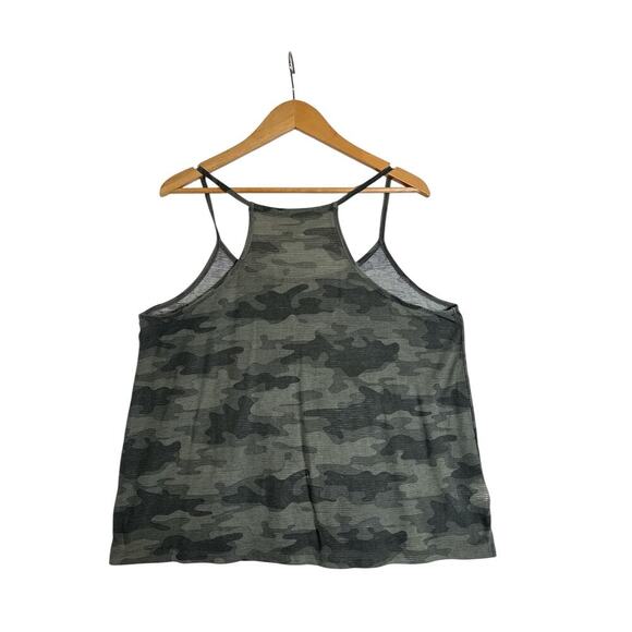 Eddie Bauer Women's Scoop Neck Camo Racerback Pullover Tank Top Size XL Green - Picture 5 of 7